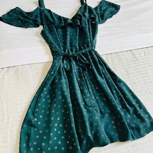 Collective Concepts Teal Floral Dress perfect for Spring Brunch!!